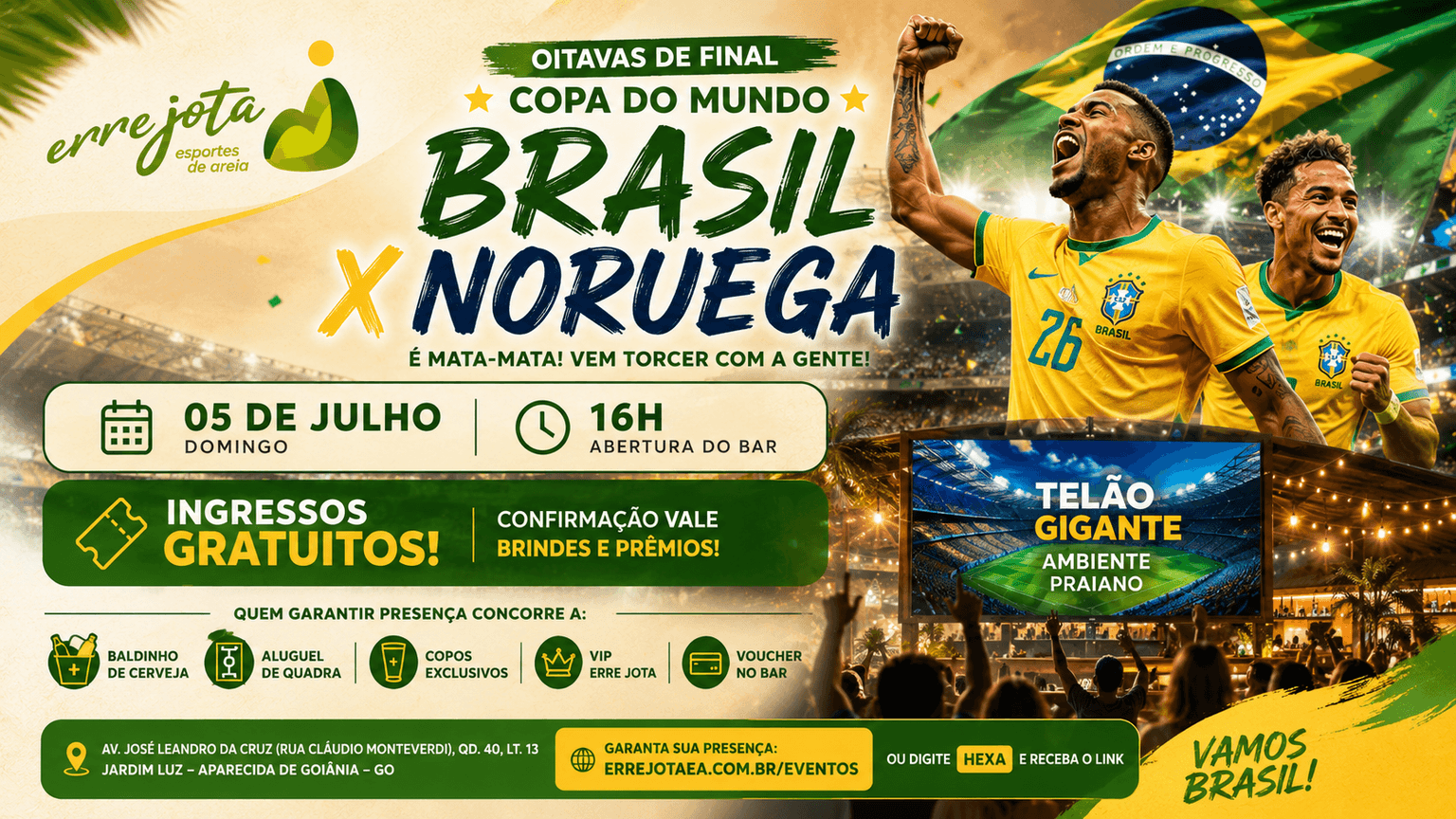 Brasil x Noruega - Oitavas Copa do Mundo