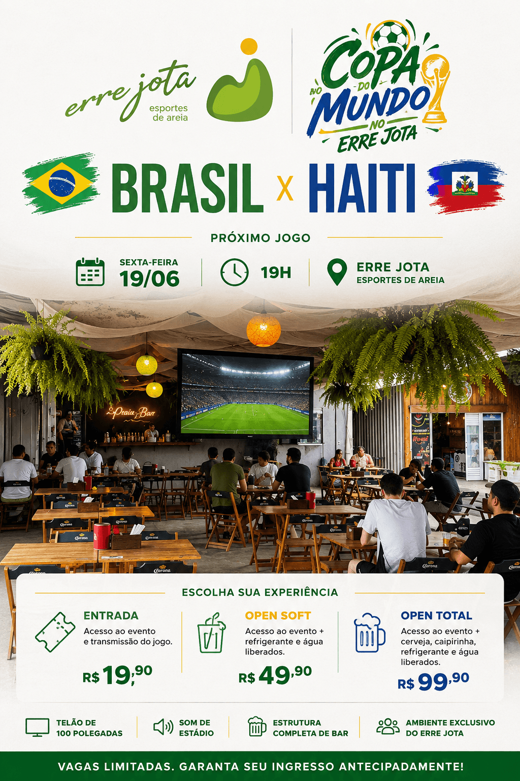 Brasil x Haiti - Copa do Mundo no Erre Jota — foto 1